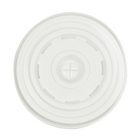 Plastic PS Deksel met rietsleuf voor beker Ø7,3cm (100 stuks)
