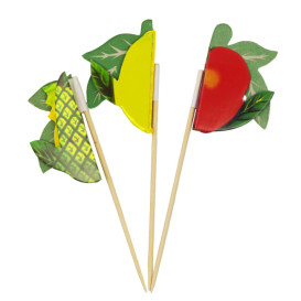 IJs decoreren set Fruit Design 10cm (100 stuks) 