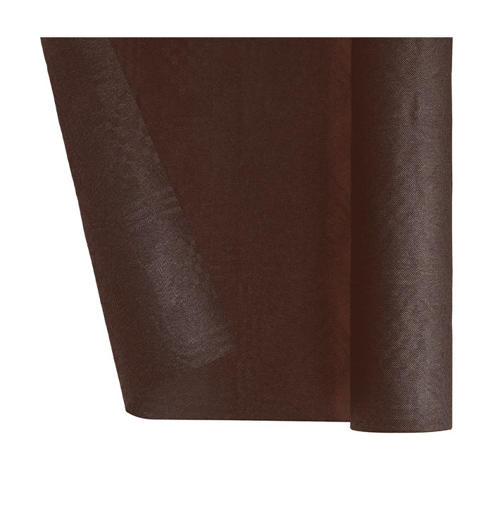 Papieren tafelkleed rol chocolade 1,2x7m (1 stuk)