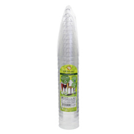 Plastic stam fluitglas Mousserende Wijn crème 120ml 2P (20 stuks)