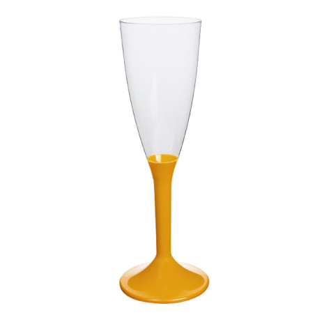 Herbruikbaar Durable Champagneglazen/flutes 120ml PS mango voet (200 stuks)