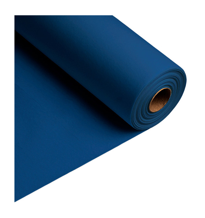 Airlaid tafelloper blauw 0,4x48m P1,2m  (1 stuk)