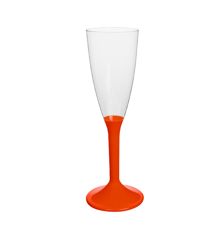 Plastic stam fluitglas Mousserende Wijn rood 120ml 2P (200 stuks)