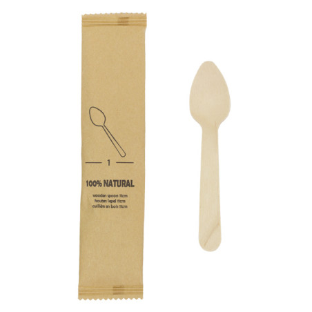 Houten TeaSpoon Verpakt 11cm (1.200 stuks)