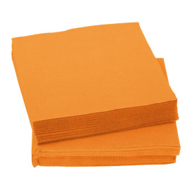 Papieren servet Micropunt oranje 20x20cm 2C (100 stuks) 