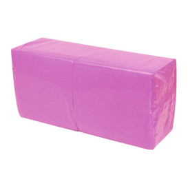 Papieren servet Micropunt fuchsia 20x20cm 2C (100 stuks) 