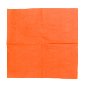 Papieren servet oranje 20x20cm (100 stuks) 