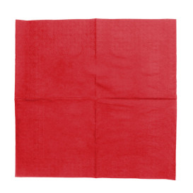 Papieren servet rood 20x20cm (6.000 stuks)