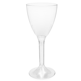 Plastic stamglas wijn transparant verwijderbare stam 180ml (200 stuks)
