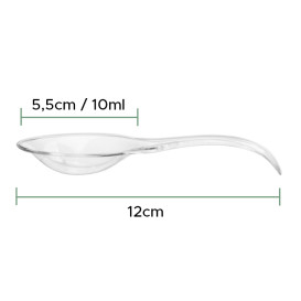 Proeving lepel PS "Single-Dose" transparant 12 cm (600 stuks)