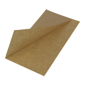 Papieren deli wrap Vetvrij Naturel 25x13/10cm (100 stuks) 