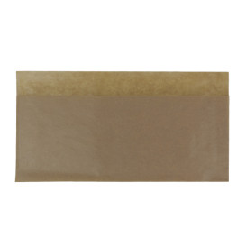 Papieren deli wrap Vetvrij Naturel 25x13/10cm (4000 stuks)