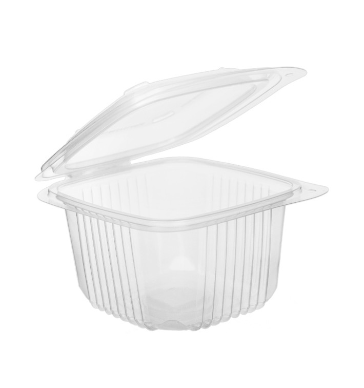 Plastic Container Microwave PP transparant 375ml 12,3x11,4cm (50 stuks) 