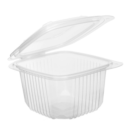 Plastic Container Microwave PP transparant 375ml 12,3x11,4cm (50 stuks) 