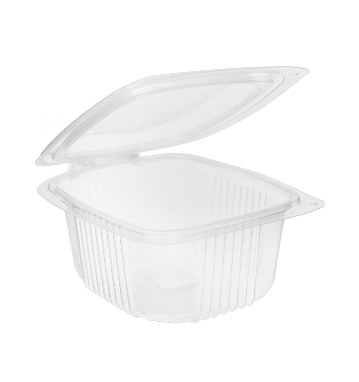 Plastic Container Microwave PP transparant 500ml 14,2x12,3cm (50 stuks) 