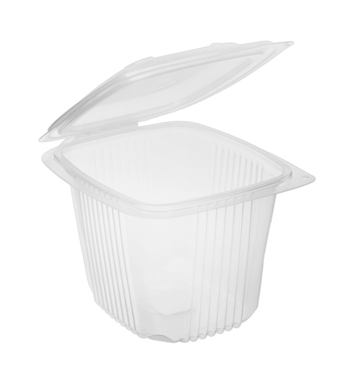 Plastic Container Microwave PP transparant 750ml 14,2x12,3cm (600 stuks)