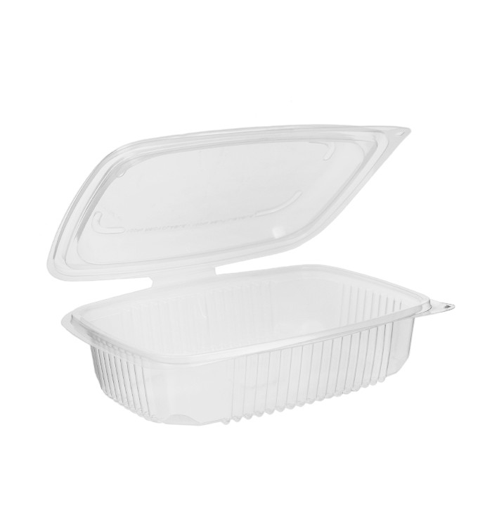 Plastic Container Microwave PP transparant 600ml 18,5x13,5cm (50 stuks) 