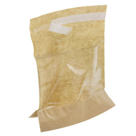 Papieren voedsel zak kraft zelfsluitend 14x16cm (4000 stuks)