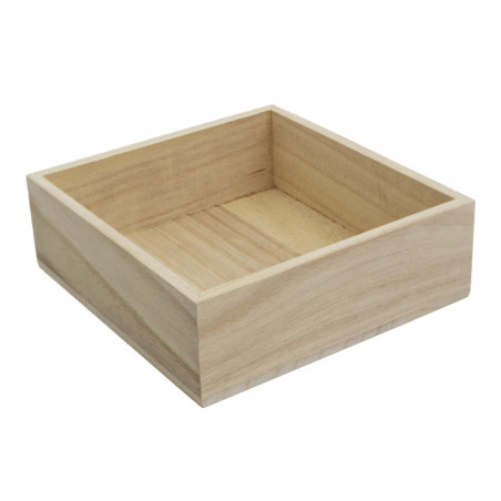 Houten Etalerende Box 16x15x5cm (1 stuk) 