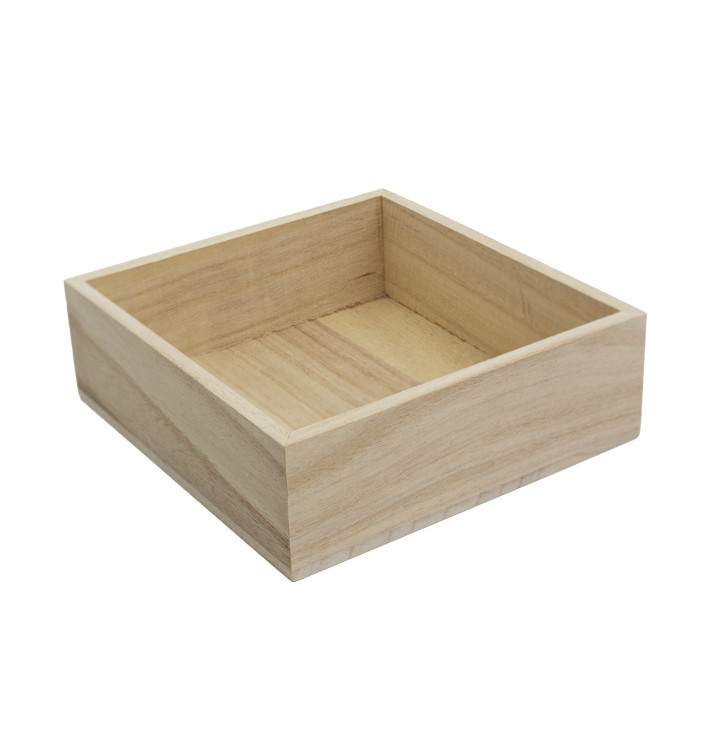 Houten Etalerende Box 16x15x5cm (24 stuks)