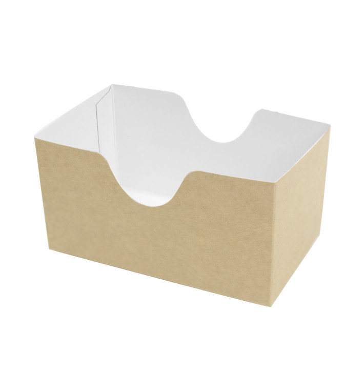 Papieren Sandwich Container kraft (25 stuks)