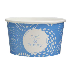 Papieren ijs Container "Cool&Yummy" 6oz/175ml (2.000 stuks)