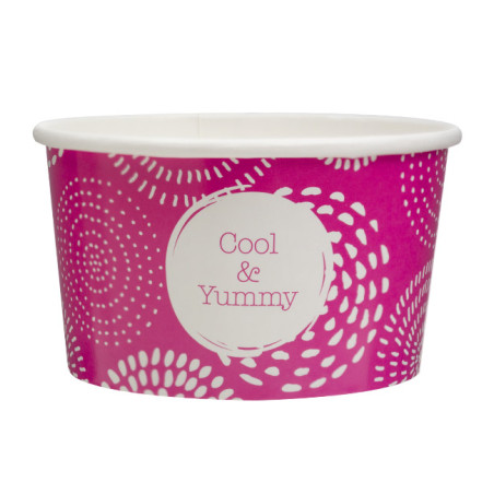 Papieren ijs Container "Cool&enummen" 6,5oz/195ml (1.260 stuks)