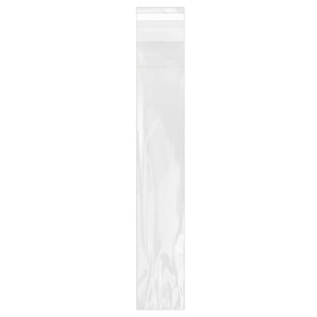 Plastic zak met Zelfklevende flap Cellofaan 7x40cm G-160 (100 stuks) 