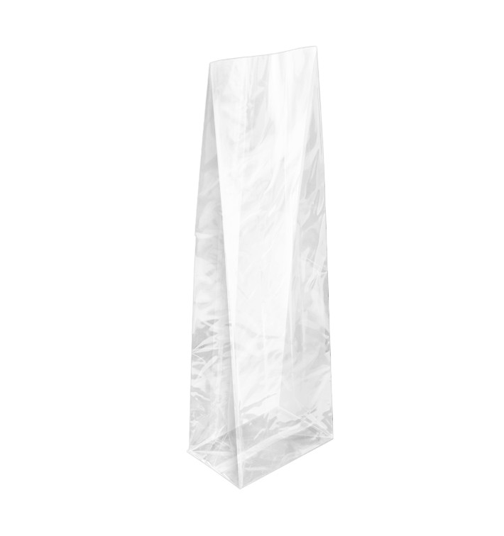 Plastic zak Vierkant bodem 8x24+5cm G-160 (100 stuks) 