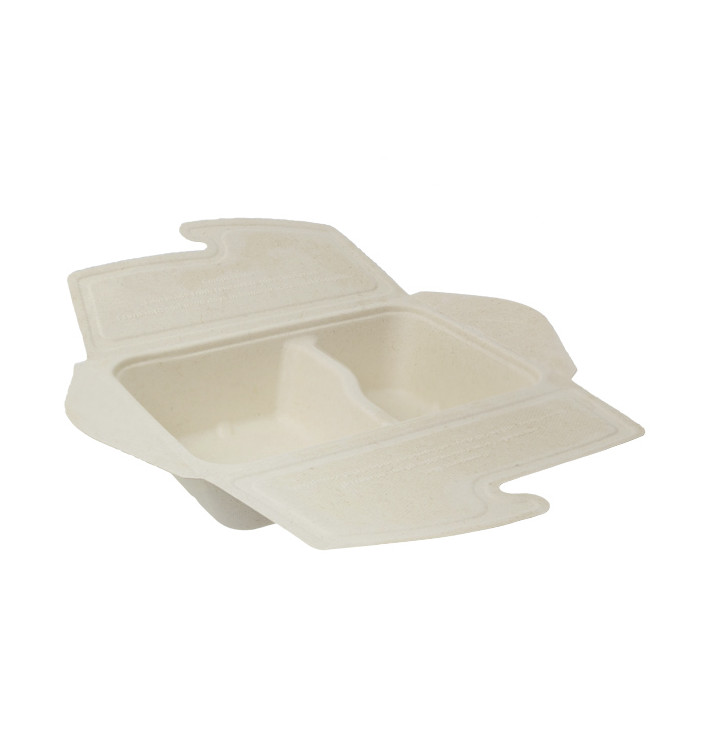 Pakket Suikerriet Box to Go 2C 21x15x5cm 800ml (150 stuks)