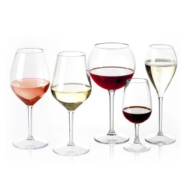 Plastic herbruikbaar glas Wijn Tritan “Supreme” 380ml (1 stuk) 