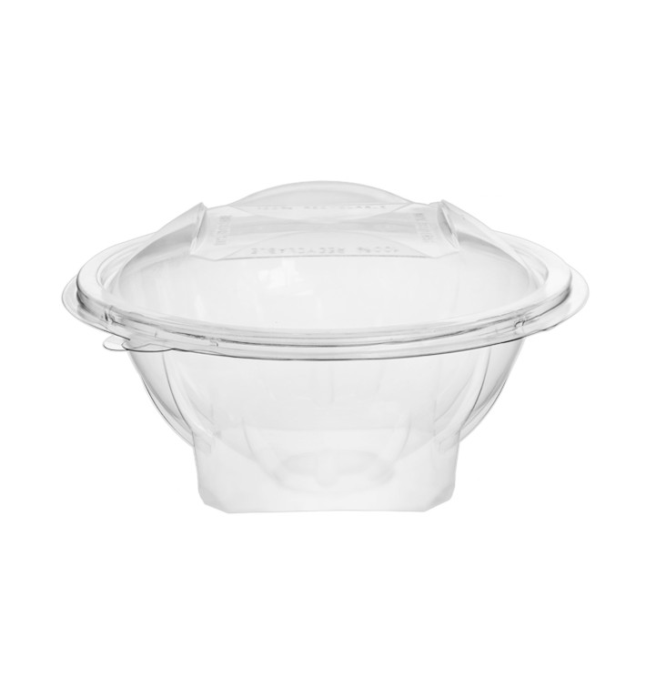 Plastic saladekom APET Rond vormig transparant 500ml Ø15,6cm (300 stuks)