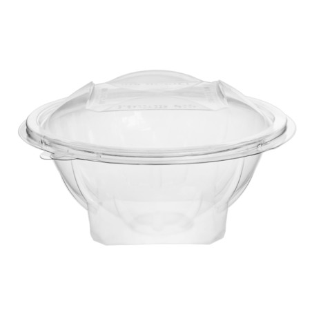 Plastic saladekom APET Rond vormig transparant 500ml Ø15,6cm (300 stuks)