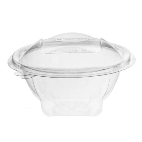 Plastic saladekom APET Rond vormig transparant 250ml Ø12cm (60 stuks) 