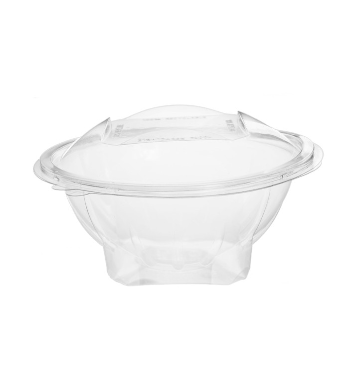 Plastic saladekom APET Rond vormig transparant 750ml Ø17,2cm (25 stuks)