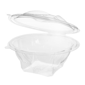 Plastic saladekom APET Rond vormig transparant 500ml Ø15,6cm (300 stuks)