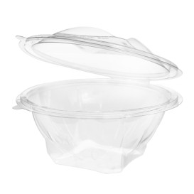 Plastic saladekom APET Rond vormig transparant 750ml Ø17,2cm (25 stuks)