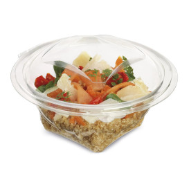 Plastic saladekom APET Rond vormig transparant 250ml Ø12cm (60 stuks) 