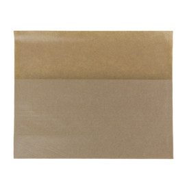 Papieren voedsel envelop Vetvrij kraft 21x17/11x3cm (100 stuks)