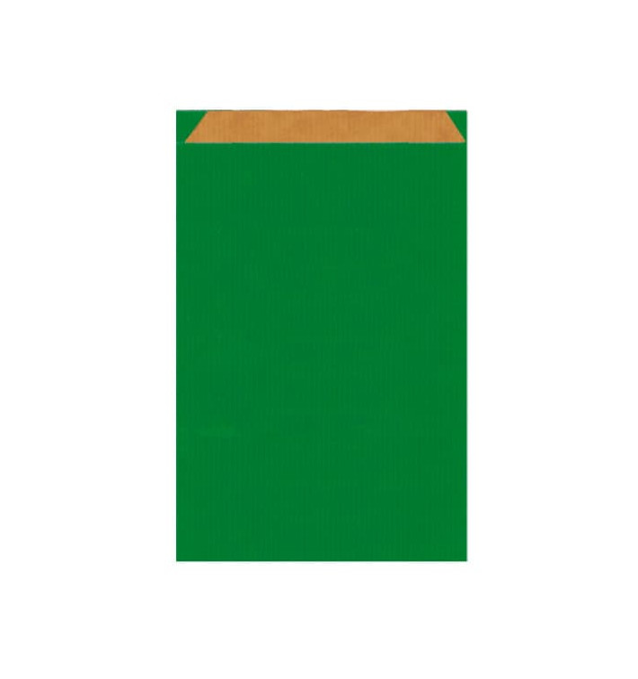 Papieren envelop kraft groen 12+5x18cm 