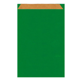 Papieren envelop kraft groen 19+8x35cm 