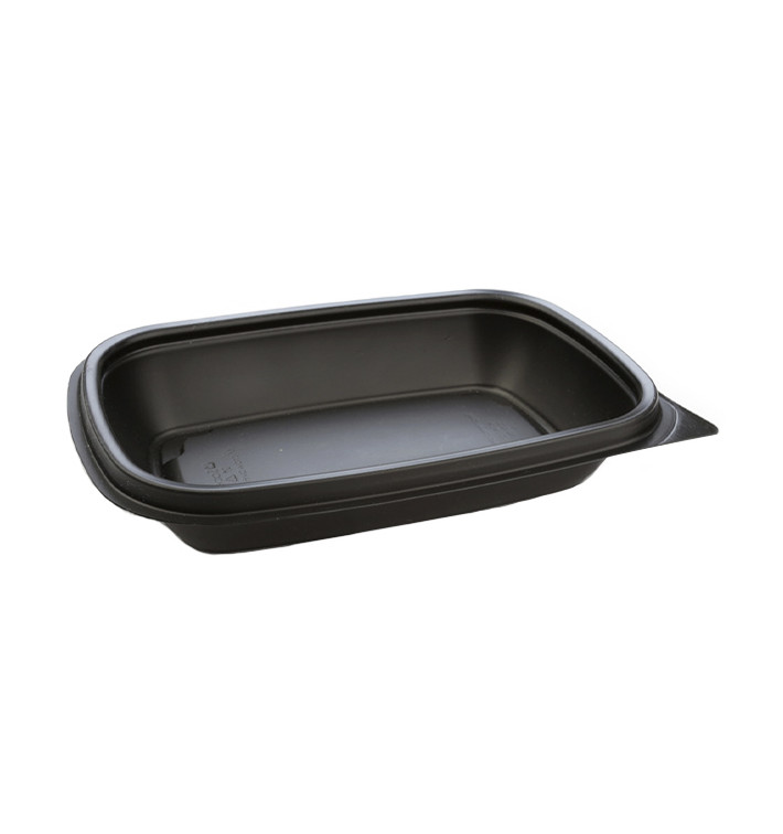 Plastic deli Container PP zwart 375ml 20x13x4cm (50 stuks) 