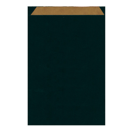 Papieren envelop kraft zwart 26+9x38cm (125 stuks) 