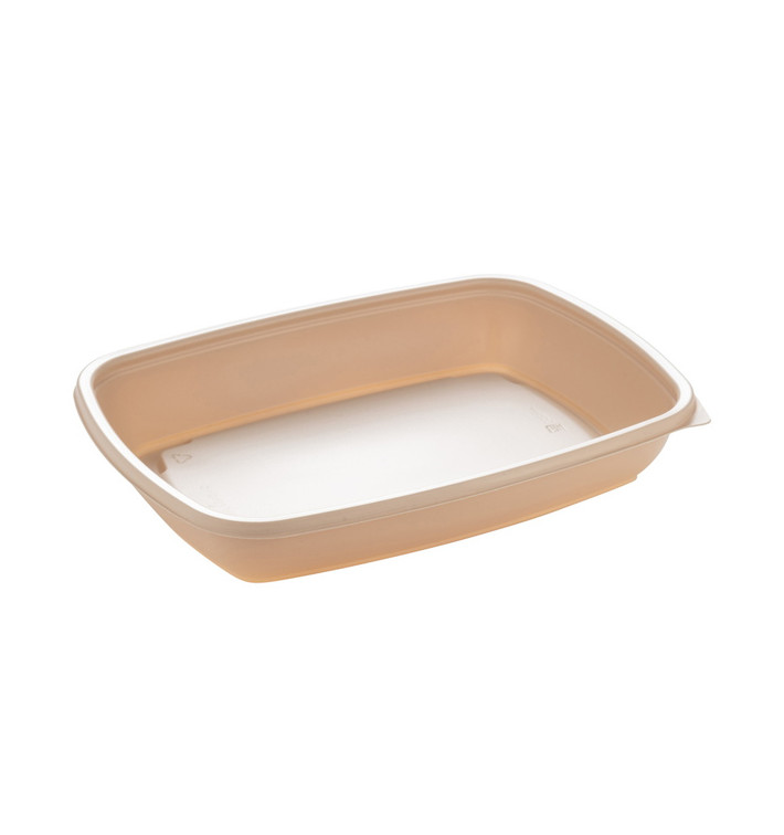 Plastic deli Container PP Crème 600ml 23x16,5cm (75 stuks) 