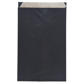 Papieren envelop kraft zwart 12+5x18cm 