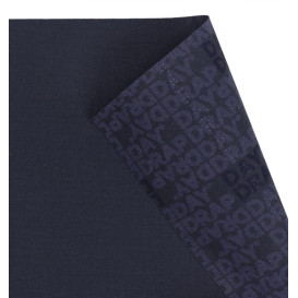 Katoenen placemat "Day Drap" donker blauw 32x45cm (12 stuks) 