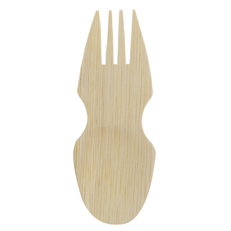 Bamboe Vork Spork 9cm in een doosje (240 stuks)