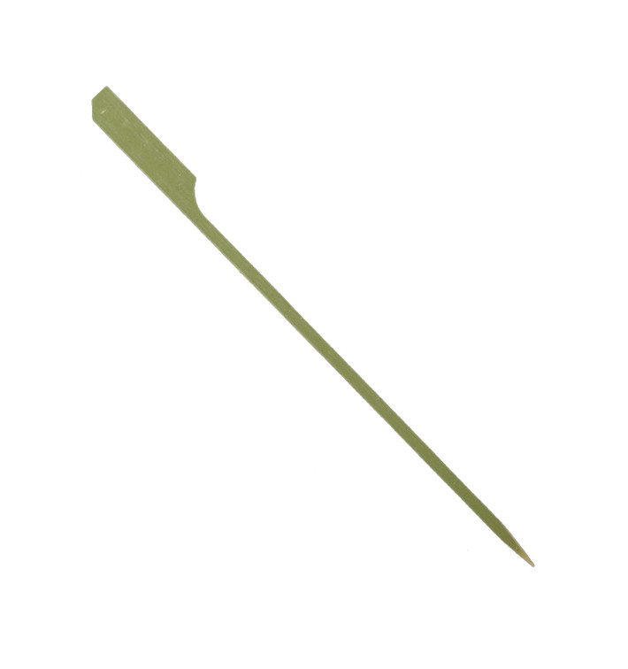 Natuurlijke GroenePrikkers “Golf” 18cm Bamboe (100 Stuks) 