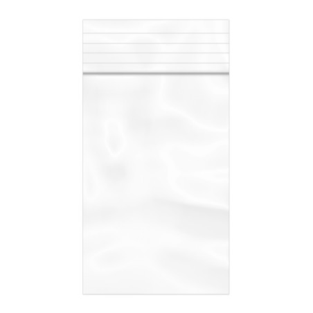Plastic zak met rits drukknoopsluiting 4x6cm G-200 (100 stuks)