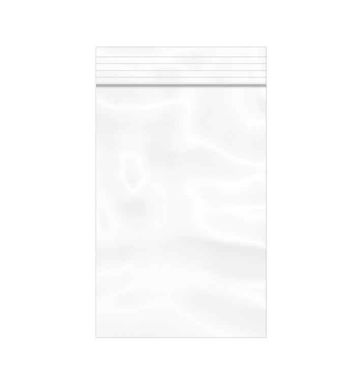 Plastic zak met rits drukknoopsluiting 10x15cm G-200 (1000 stuks)